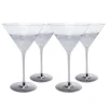 Kare Design Lot De 4 – Verre à Cocktail En Verre Argenté Nouveau 20