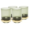 Kare Design Lot De 4 – Verre à Eau En Verre Fumé Vert beauté 14