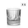 boutiqued pas cher Duralex Lot De 6-Verre à Cocktail Strié Bas 30,5cl En Verre Trempé Transparent 19