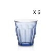 Meilleur Prix Garanti Duralex Lot De 6-Verre à Eau 20cl En Verre Trempé Résistant Teinté Bleu Marine 19