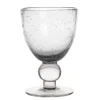 Table Passion Lot De 6 Verres à Pied Artisan Bullé 28 Cl Transparent Nouveau 19