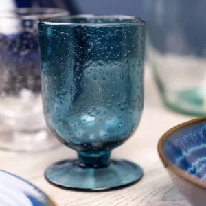 Livraison rapide Table Passion Lot De 6 Verres à Pied Bullé 25 Cl Bleu 6
