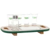 pas cher en ligne Maisons Du Monde Service à Tequila Verres à Shot En Verre (x4) Avec Planche Et Salière 16