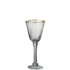 Wadiga Verre à Vin En Verre Transparent Et Liseré Doré 20cl pas cher 7