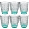 Meilleur Prix Garanti Wadiga Verres à Eau Fond Turquoise 30cl – Lot De 6 16