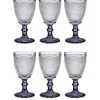 dernière tendance Wadiga Verres à Eau Pieds Anthracite Points 24cl – Lot De 6 13
