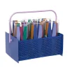 jusqu'à Maisons Du Monde Verres Motifs Graphiques Multicolores (x6) Et Support En Métal Violet 11